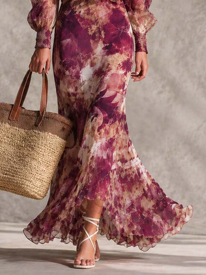 Aurora Maxi Rosa sin Hombros