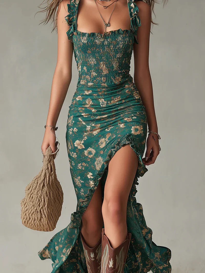 Victoria Maxi Bohemio Verde