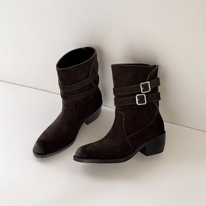 Felisa | Botas western de ante auténtico