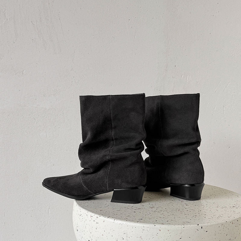 Estrella | Botines de piel de media caña