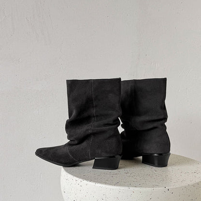Estrella | Botines de piel de media caña
