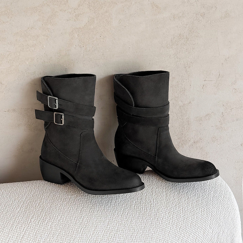 Felisa | Botas western de ante auténtico