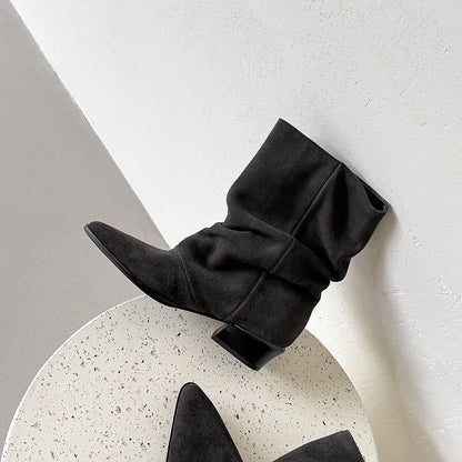 Estrella | Botines de piel de media caña