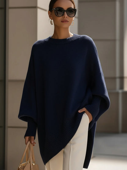 Teresa | Jersey holgado drapeado con cuello ancho