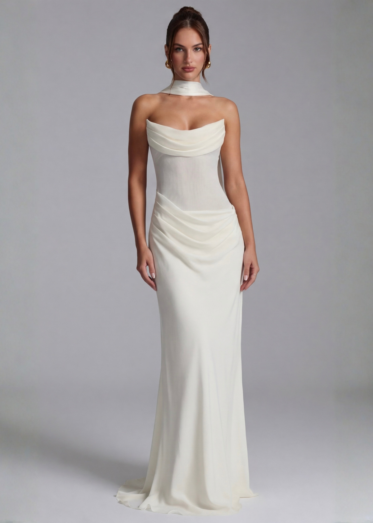 Ana | Vestido Maxi Drapeado Entallado
