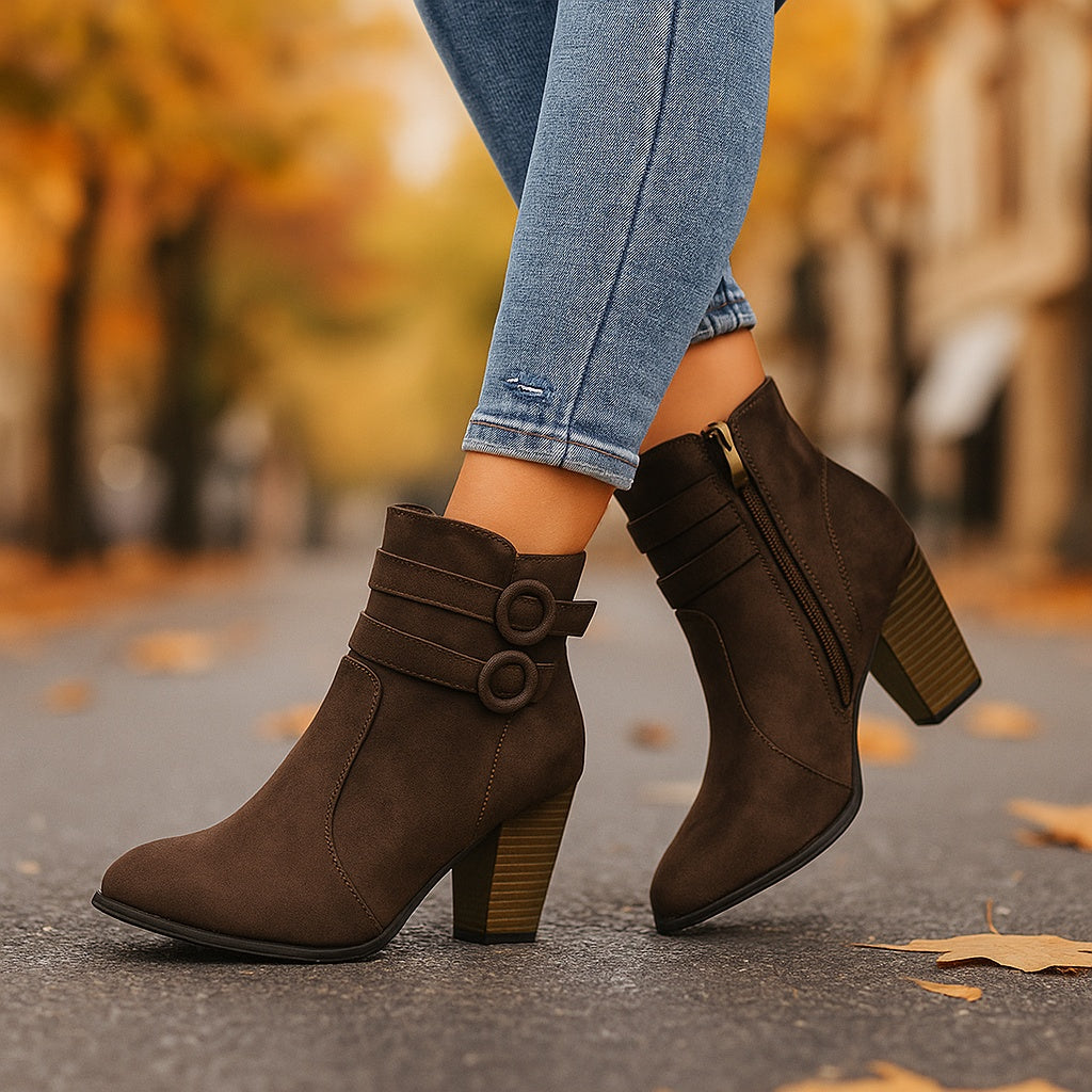 Nekane | Botines de ante con doble banda