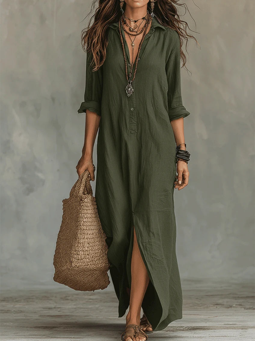 Camila | Vestido maxi fluido para el día a día
