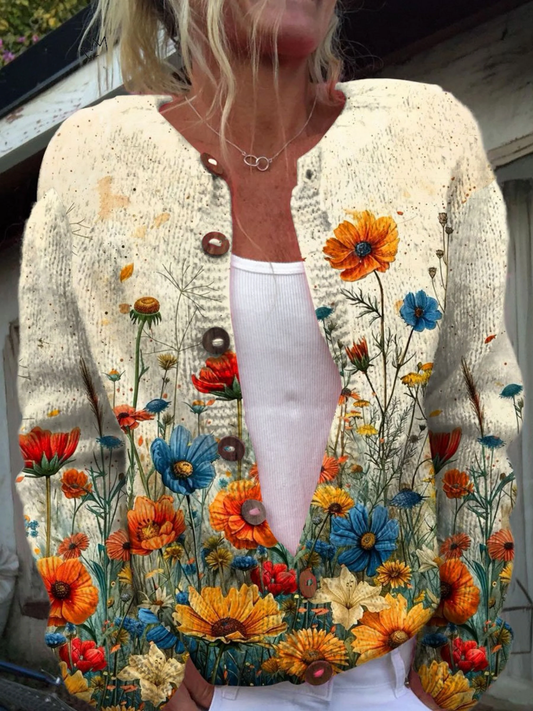 Montserrat | Cárdigan de Flores Silvestres
