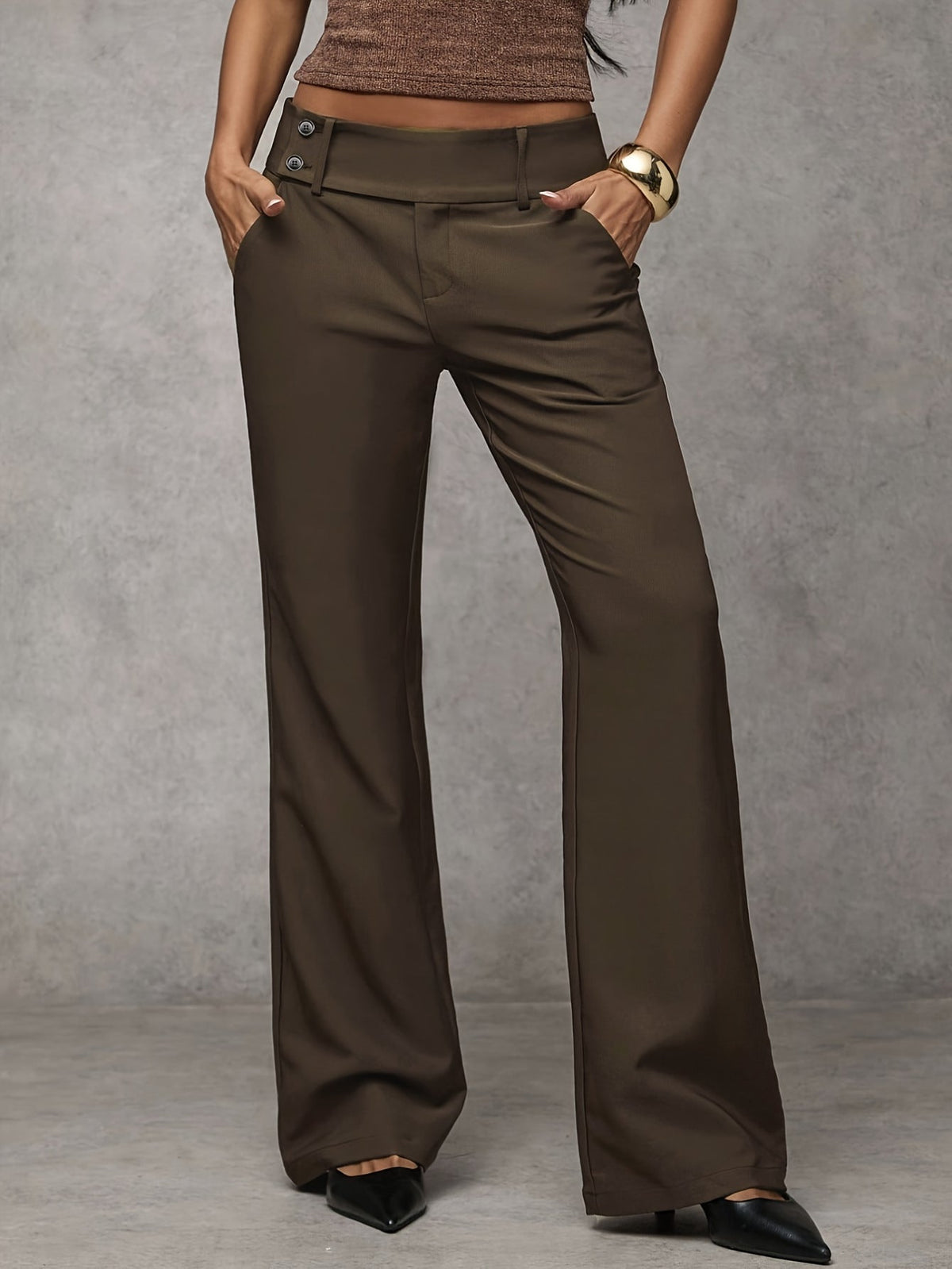 Inés | Pantalón ancho de tiro alto - Valeria Llorente