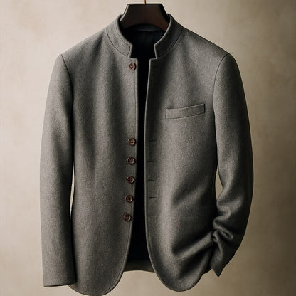 Alberto | Chaqueta de lana con cuello mao