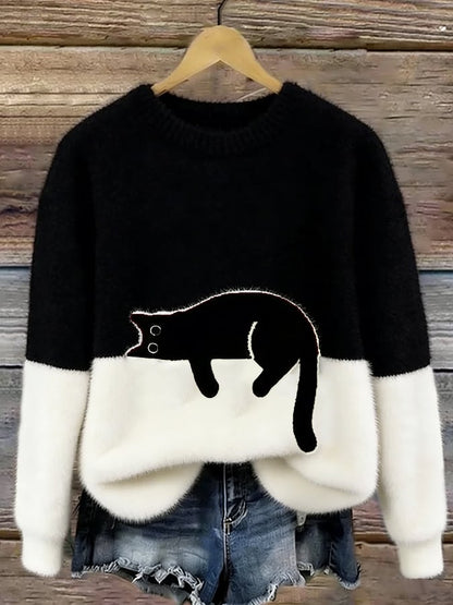 Pilar | Jersey suave de corte holgado — Negro
