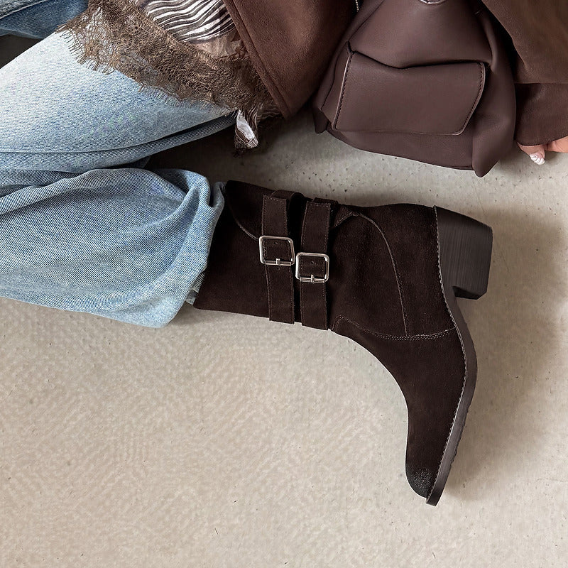 Felisa | Botas western de ante auténtico