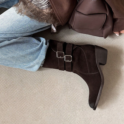 Felisa | Botas western de ante auténtico