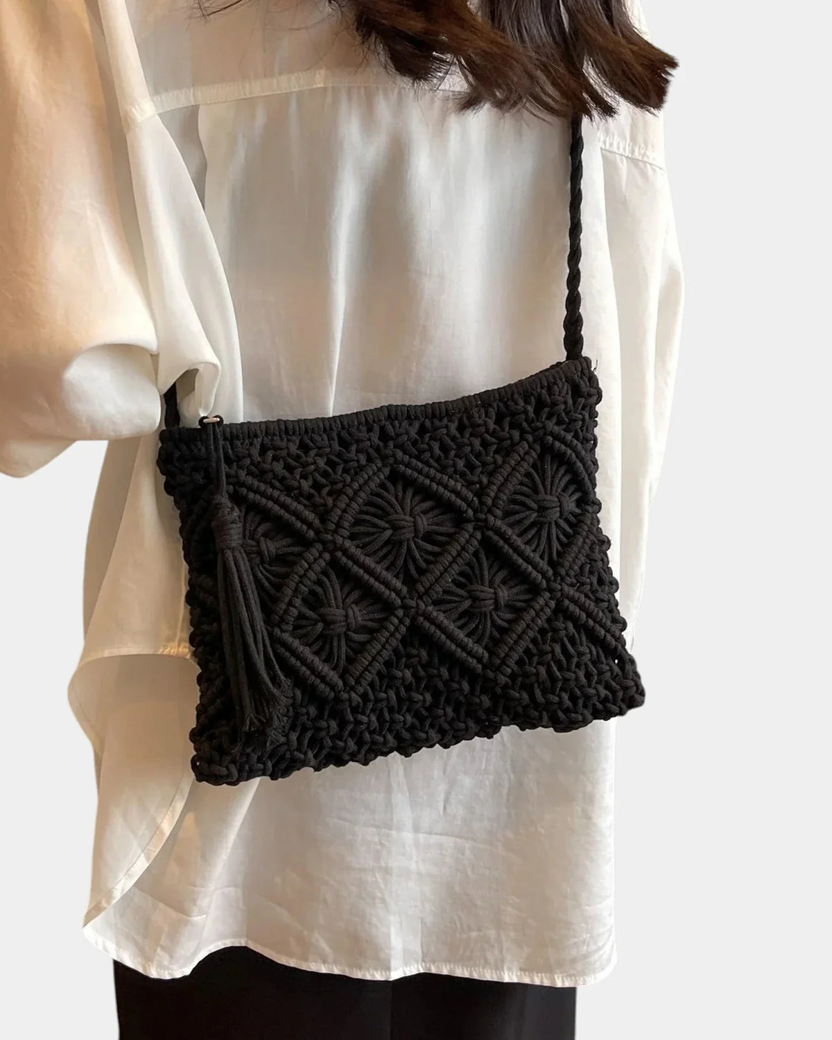 Patricia | Bolso Bandolera con Efecto Trenzado