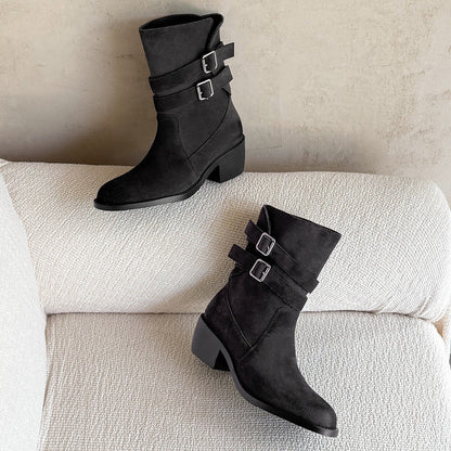 Felisa | Botas western de ante auténtico