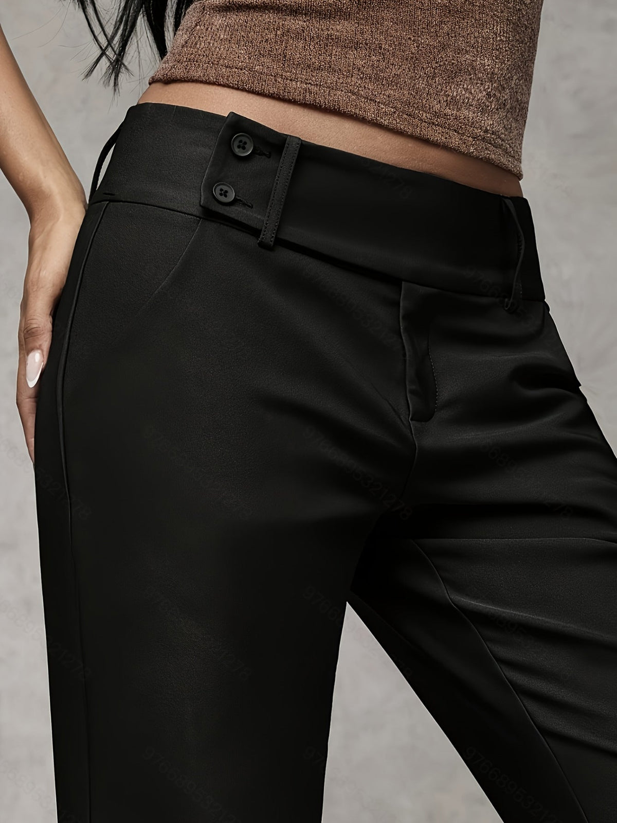 Inés | Pantalón ancho de tiro alto - Valeria Llorente