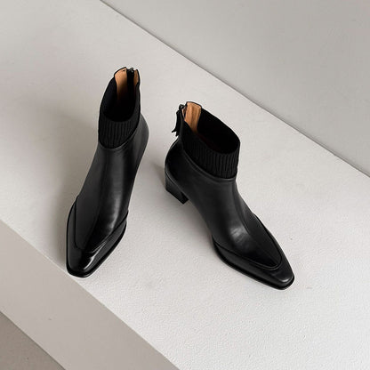 Gracia | Botines de piel auténtica con tacón