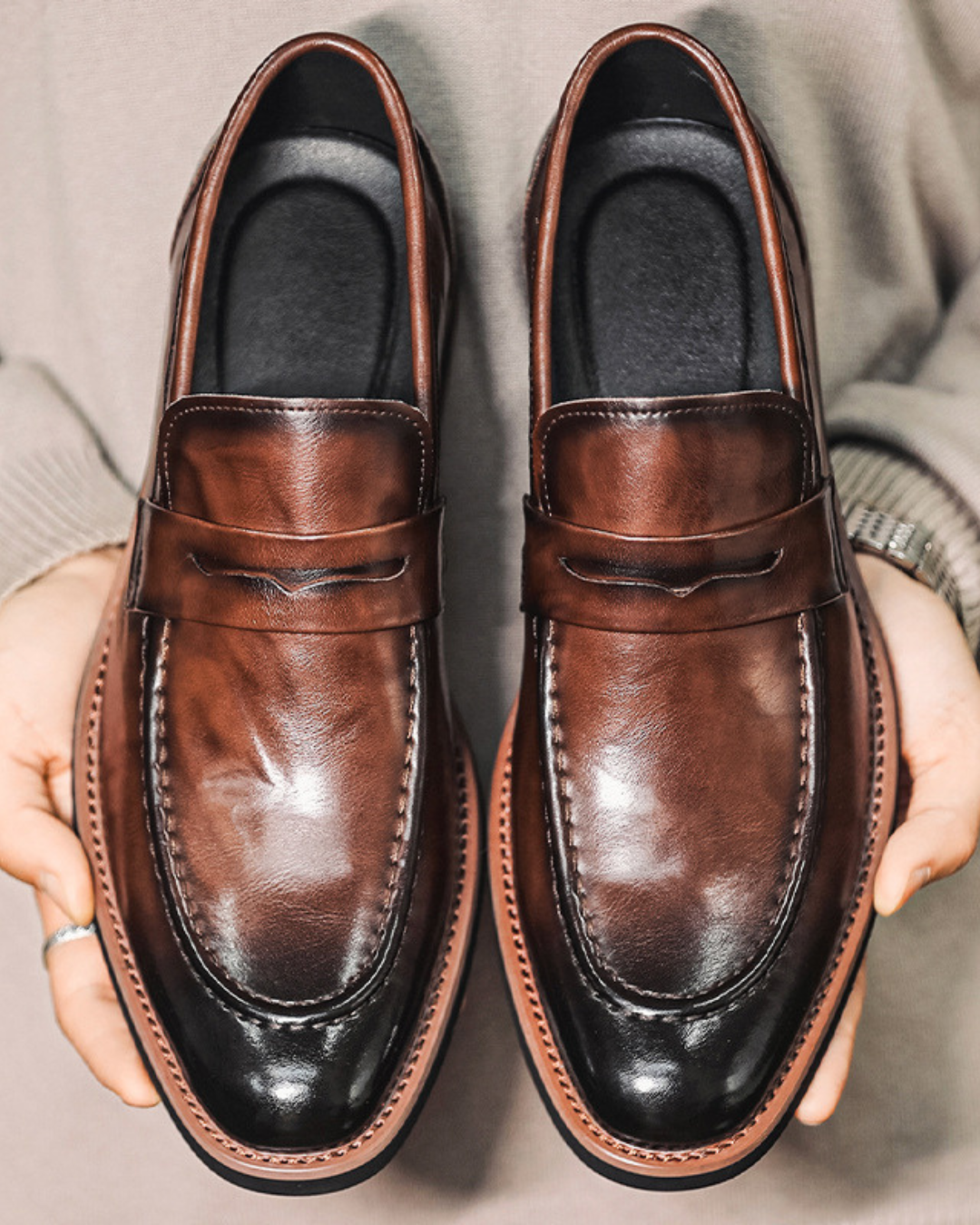 Daniel | Mocasines de piel pulida
