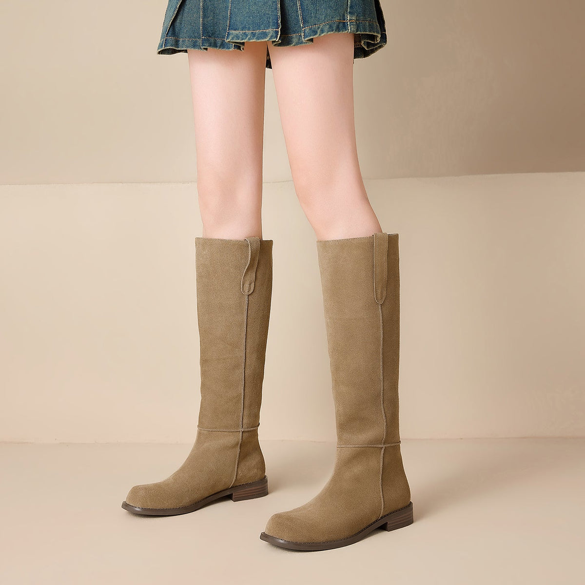 Úrsula | Botas de ante hasta la rodilla