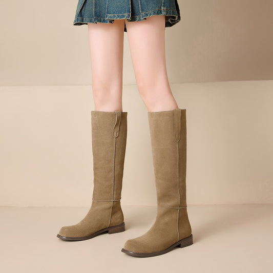Úrsula | Botas de ante hasta la rodilla