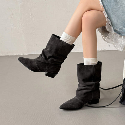 Estrella | Botines de piel de media caña