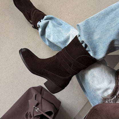 Felisa | Botas western de ante auténtico