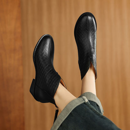 Iratxe | Botas de piel auténtica de caña recta