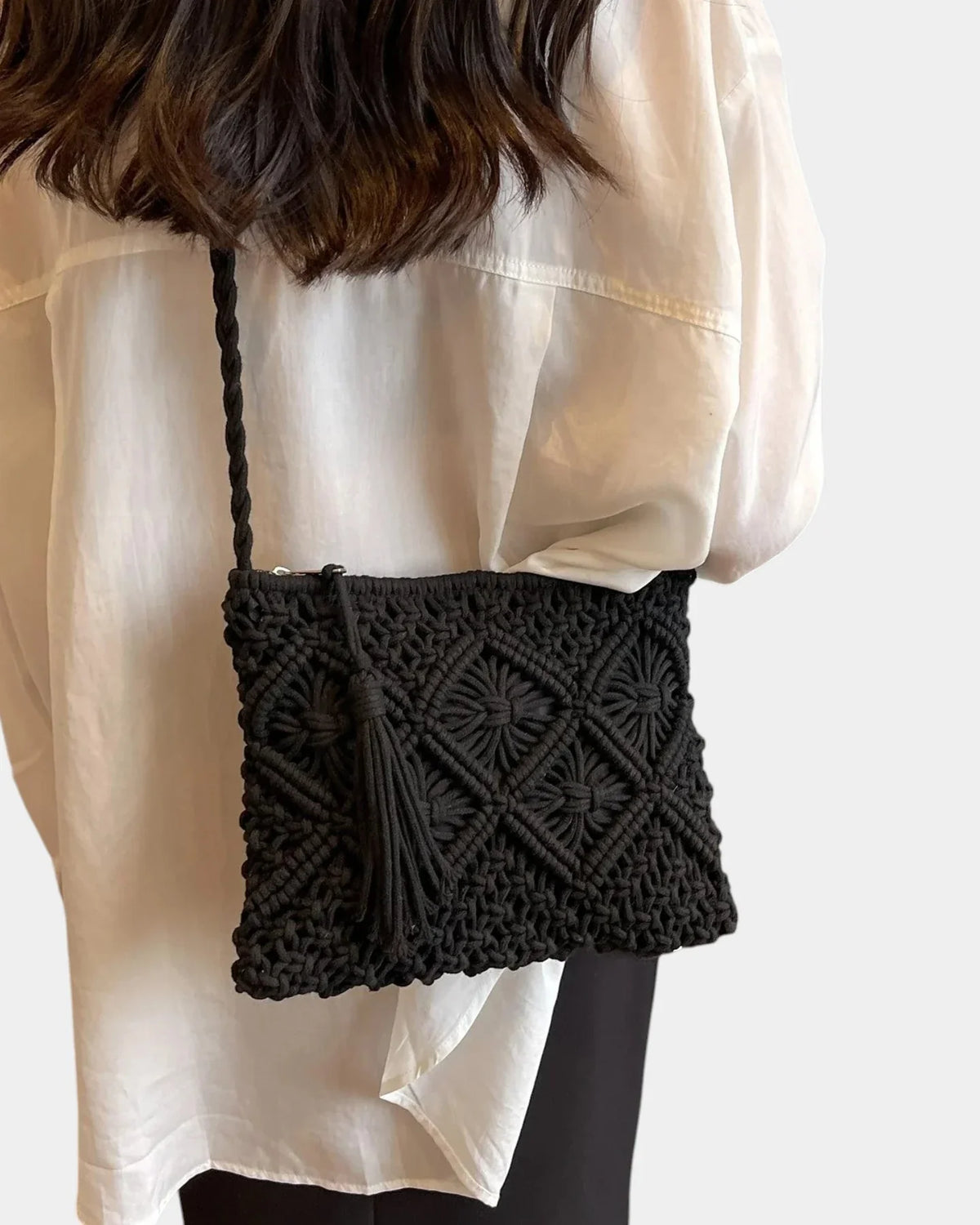 Patricia | Bolso Bandolera con Efecto Trenzado