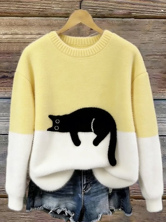 Irene | Jersey suave de corte holgado — Amarillo