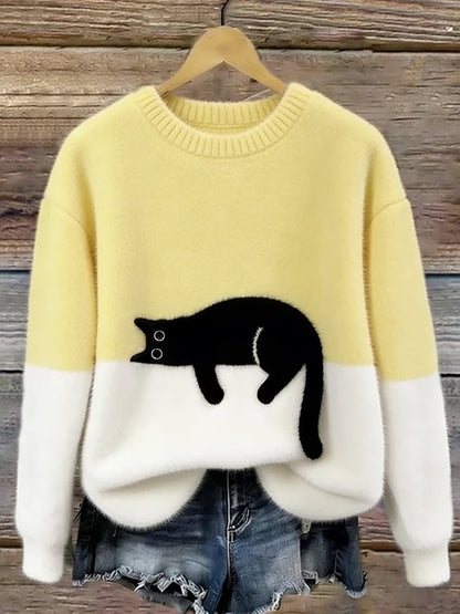 Irene | Jersey suave de corte holgado — Amarillo