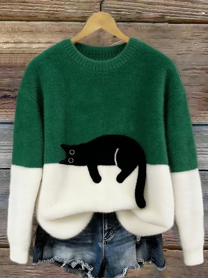 Rocío | Jersey suave de corte holgado — Verde
