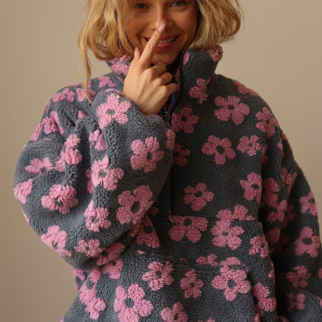 Victoria | Jersey de forro polar floral