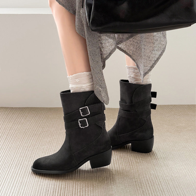 Felisa | Botas western de ante auténtico