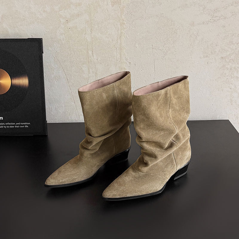 Estrella | Botines de piel de media caña