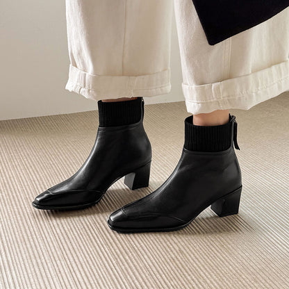 Gracia | Botines de piel auténtica con tacón