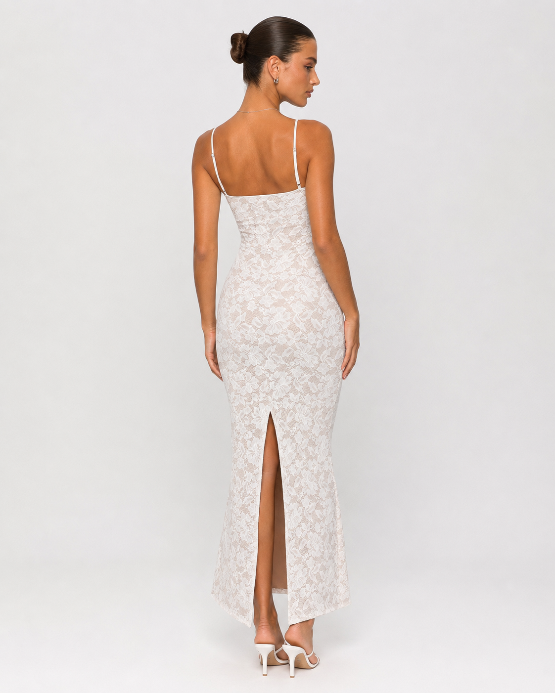 Blanca | Vestido Maxi de Encaje Floral
