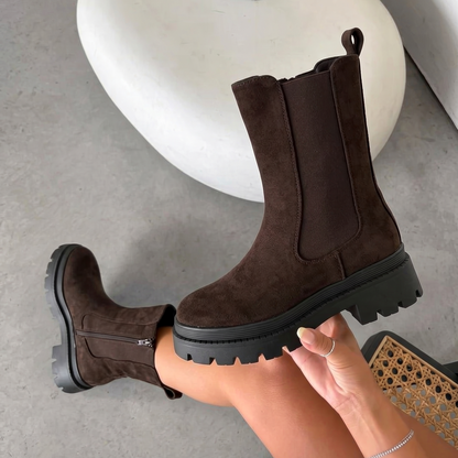Cintia | Botas Chelsea de media caña con suela gruesa