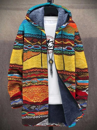 Irene | Cárdigan estampado con capucha