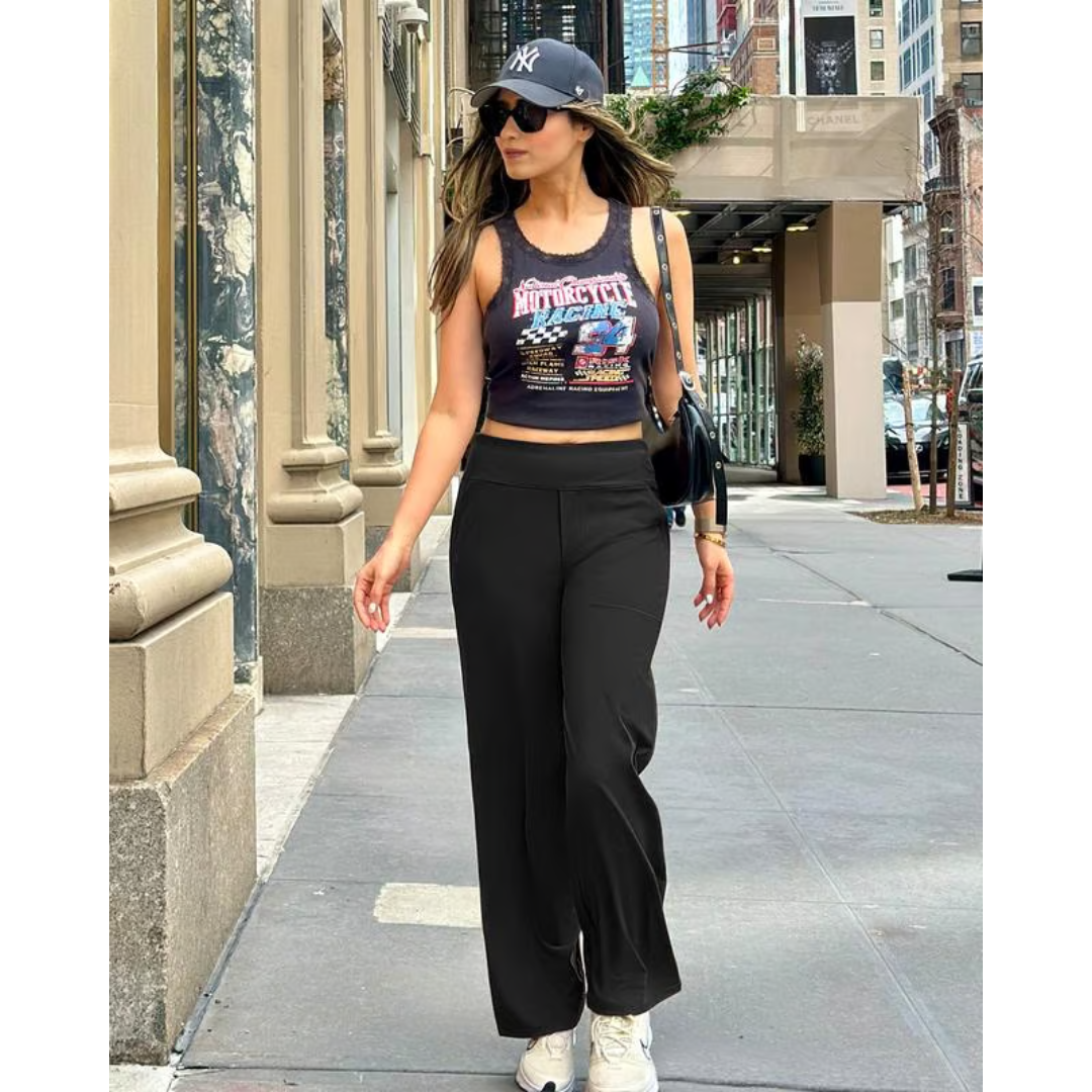 Elena | Pantalón acampanado de cintura alta - Valeria Llorente