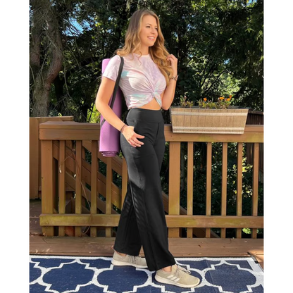 Elena | Pantalón acampanado de cintura alta - Valeria Llorente