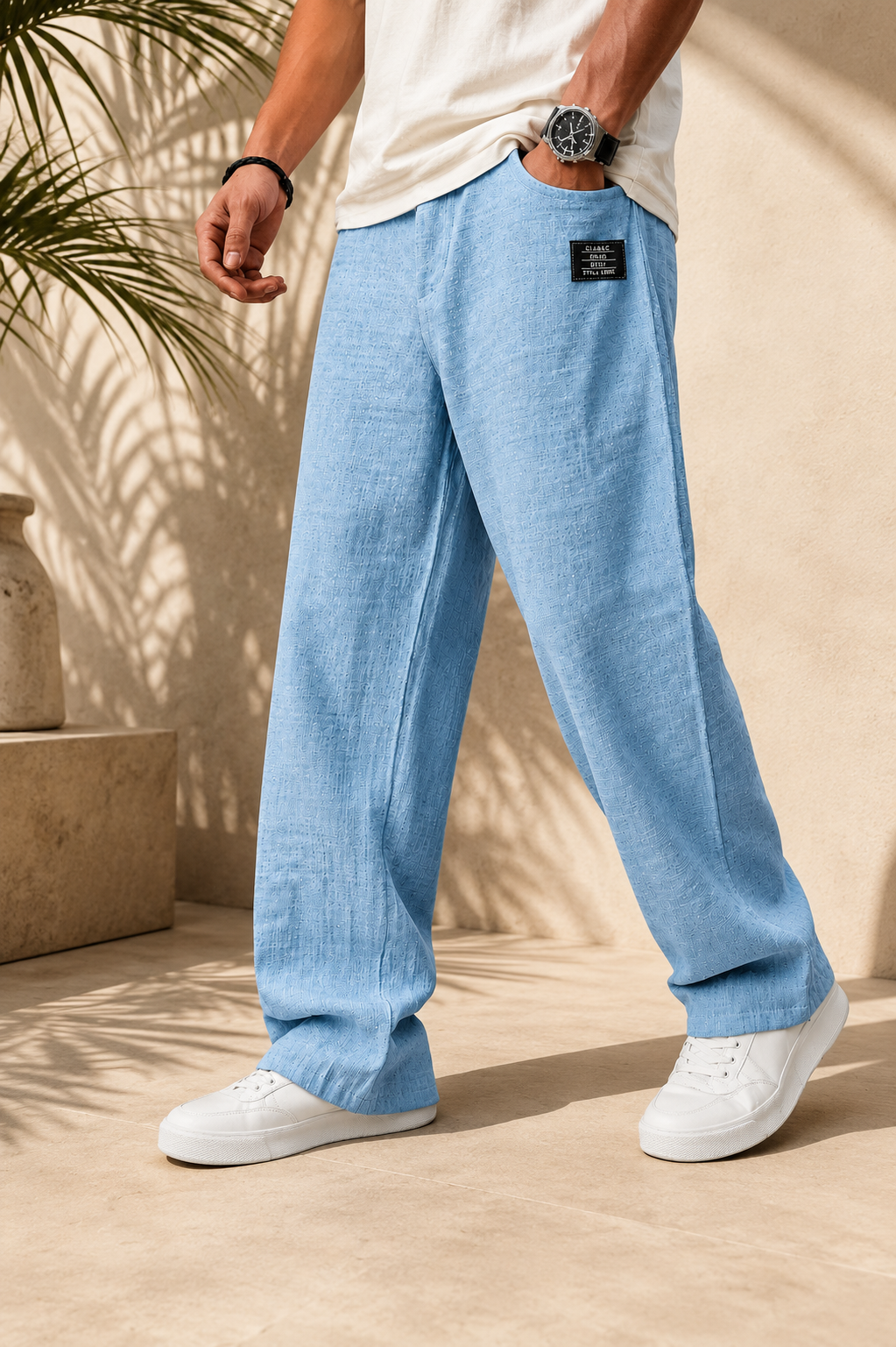 Hugo | Pantalón de lino de corte relajado