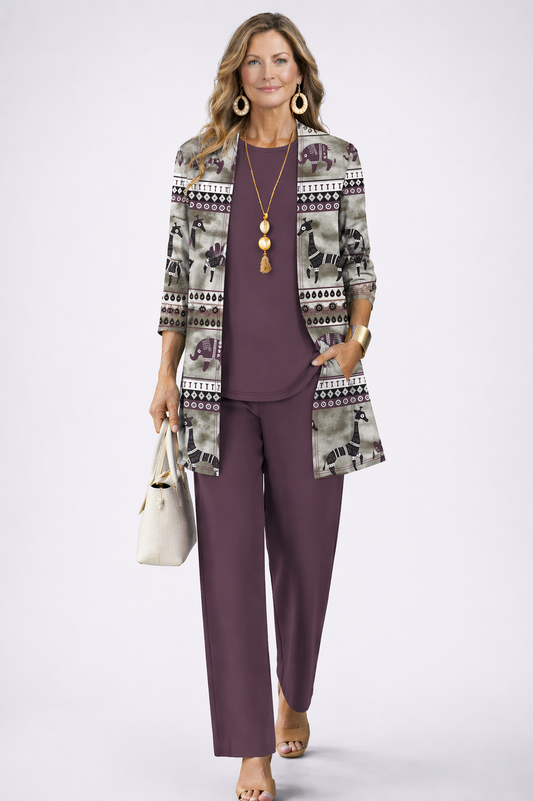 Meritxell | Conjunto elegante de tres piezas