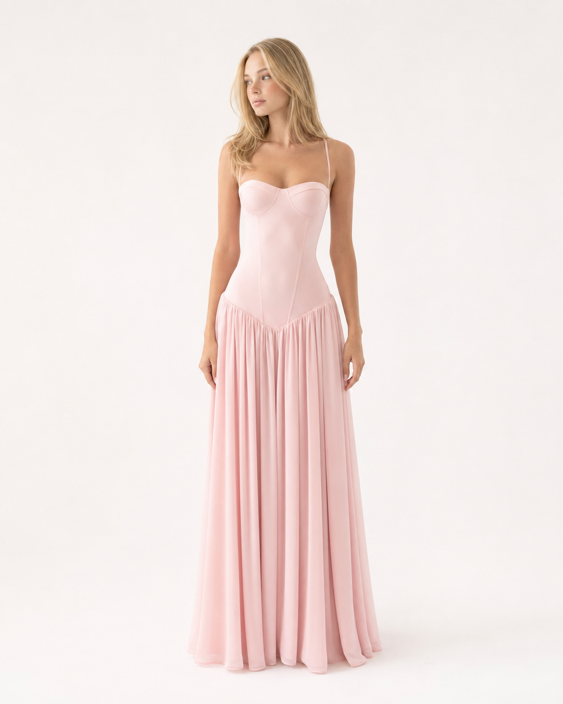 Clara | Vestido Maxi Corsé Escote Corazón