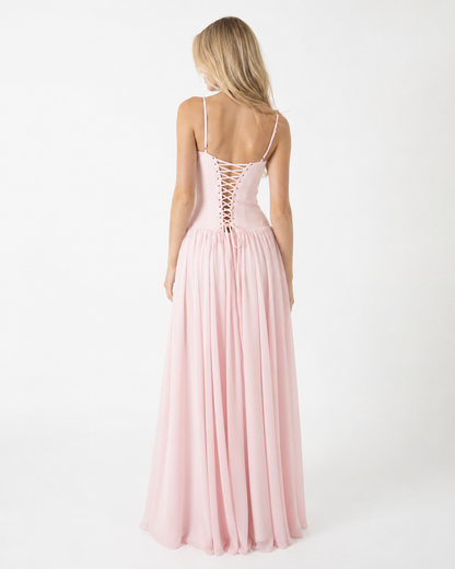 Clara | Vestido Maxi Corsé Escote Corazón
