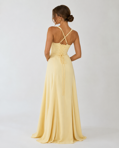 Marta | Vestido Maxi Corsé con Escote Corazón