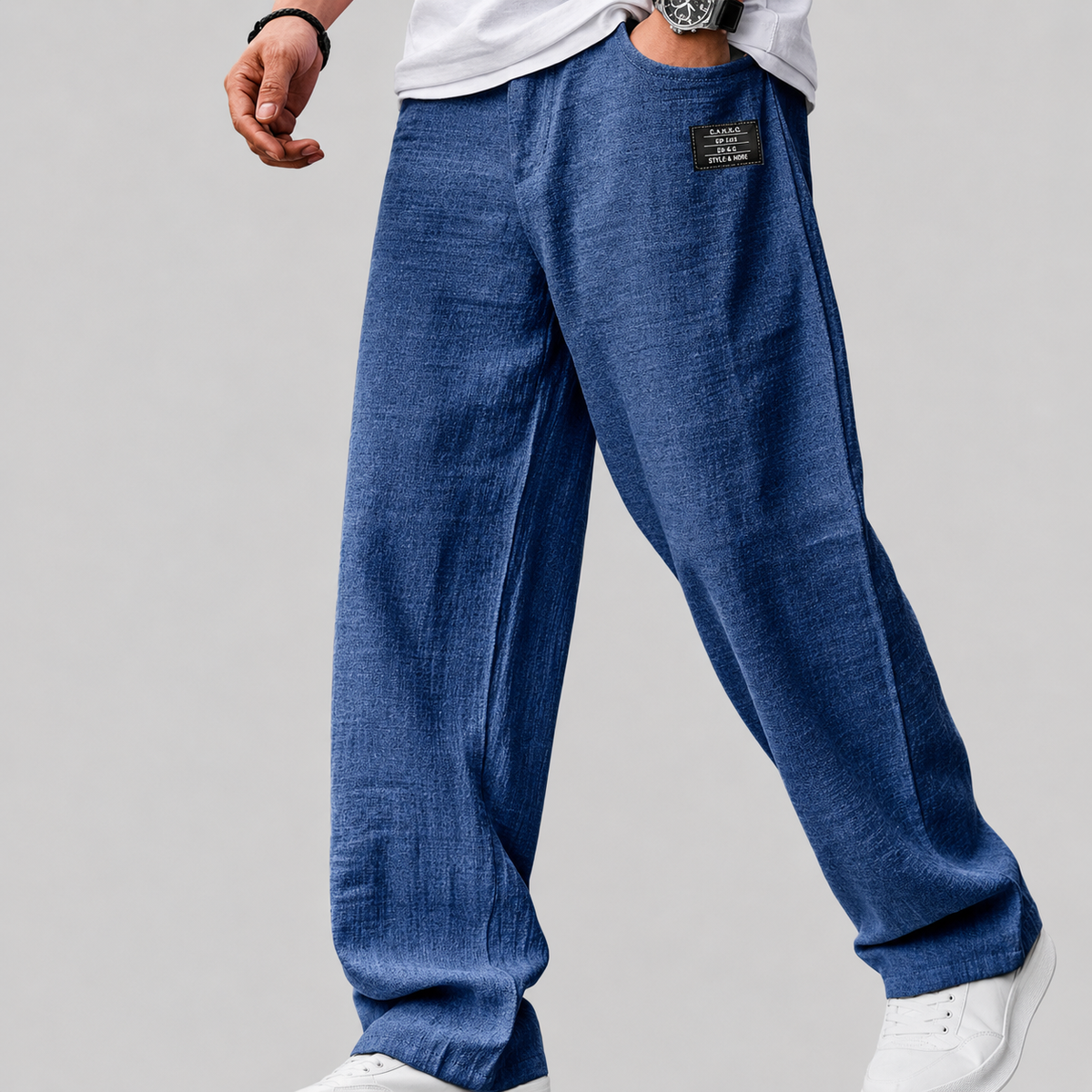 Hugo | Pantalón de lino de corte relajado