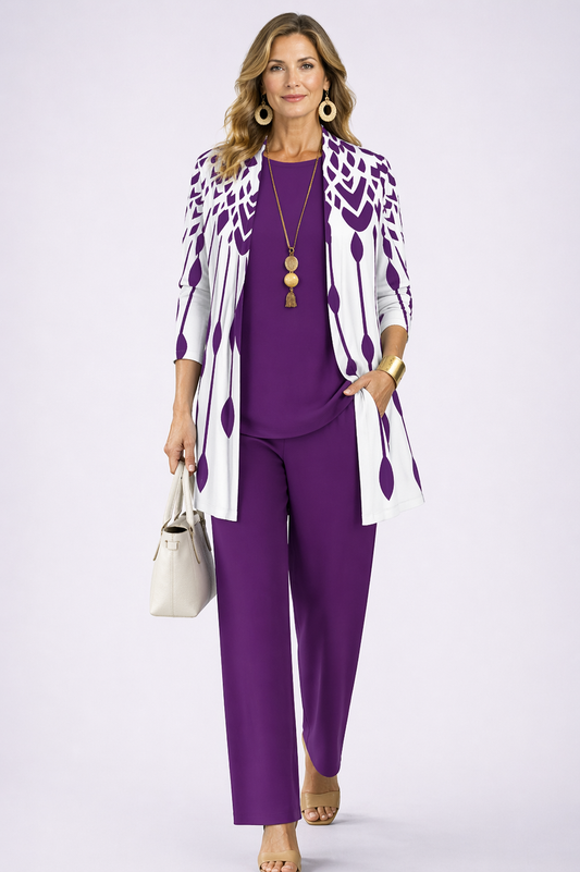 Adela | Conjunto elegante de tres piezas