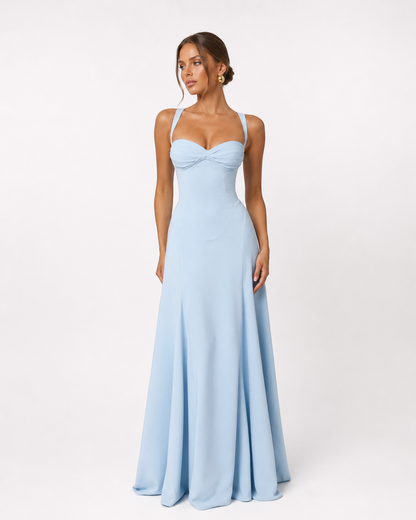 Marta | Vestido Maxi Corsé con Escote Corazón