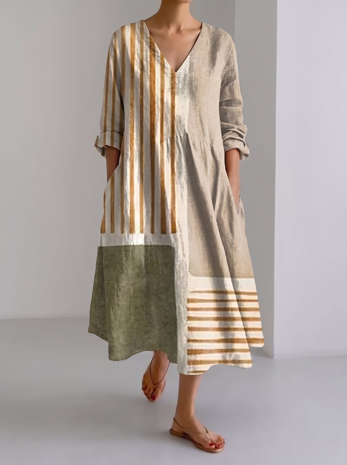 Consuelo | Vestido Midi de Lino Puro