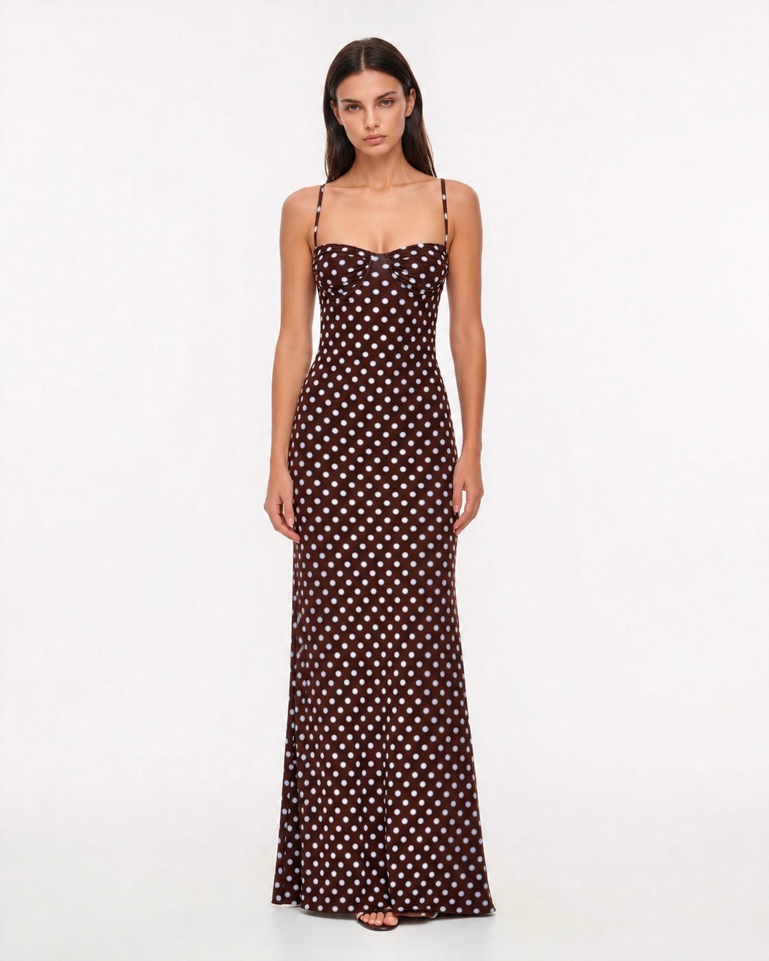 Candela | Vestido Maxi de Lunares con Espalda Abierta